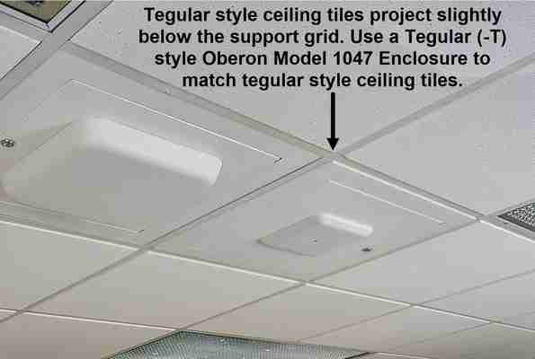 Oberon Wi-Tile Ceiling Enclosures 1047