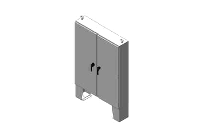 RMR Floor-Mount Enclosure, Type 4, with Floor Stand and Solid Double Door